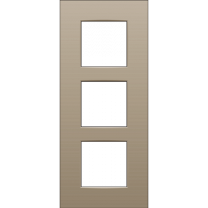 Afdekplaat 3-voudig 60mm Bronze 123-76300
