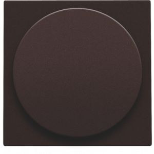 Afwerkingsset Universele Draaiknopdimmer Dark Brown 124-31003