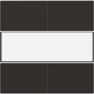 Set 4-voudige drukknop 24V + tekstveld Dark Brown 124-40250