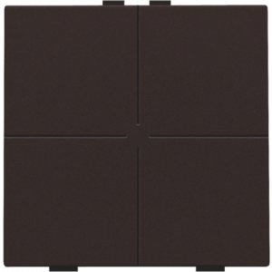 Home Control Viervoudige Drukknop Dark Brown 124-51004