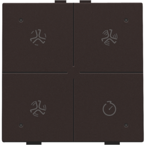 Home Control Ventilatie + LED Dark Brown 124-52054
