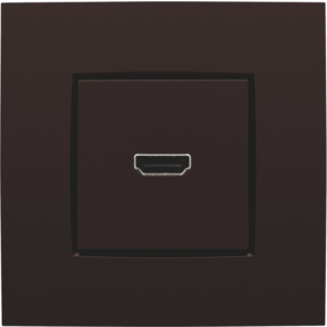 Afwerking HDMI-HDMI Dark Brown 124-69417