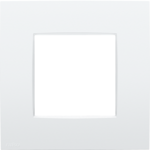 Afdekplaat Intense lunar white coated 137-76100