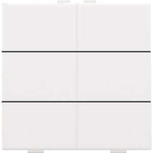 Home Control Zesvoudige Drukknop White Coated 154-51006