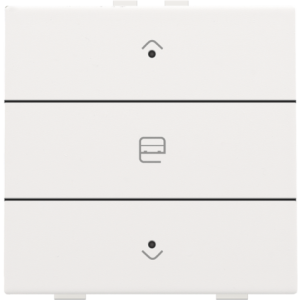 Home Control Zesvoudige Drukknop + LED White Coated 154-52033