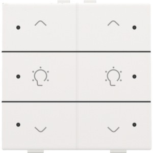 Home Control Dubbele Dimbediening + LED White Coated 154-52046
