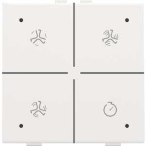 Home Control Ventilatie + LED White Coated 154-52054