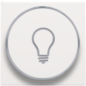 Drukknop set 'Lamp' White Coated 154-64008