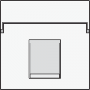 Centraalplaat Data 1x RJ White Coated 154-65100