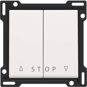 Knoppen Tweevoudige Rolluikdrukknop White Coated 154-65918