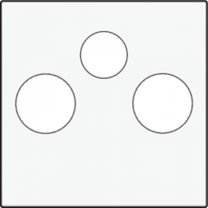 Centraalplaat TV/FM/Satelliet White Coated 154-69551