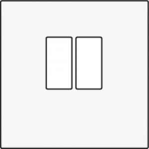 Centraalplaat luidspreker White Coated 154-69801