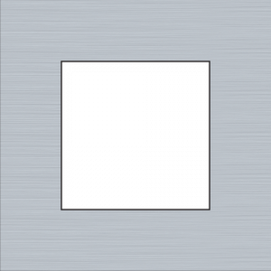 Afdekplaat Pure Alu Grey 155-76100