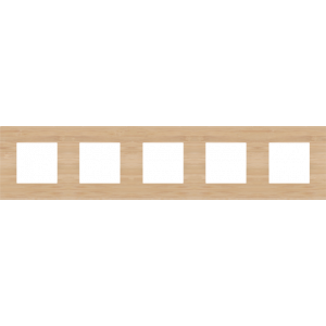 Afdekplaat 5-voudig 71mm Pure Bamboo 156-76005