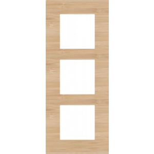 Afdekplaat 3-voudig 60mm Pure Bamboo 156-76300