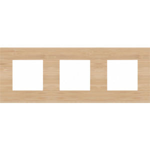 Afdekplaat 3-voudig 71mm Pure Bamboo 156-76700
