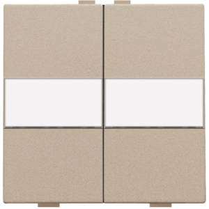 Toets 2X RF / Bus Tekst Champagne Coated 157-00012