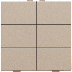 Home Control Zesvoudige Drukknop Champagne Coated 157-51006