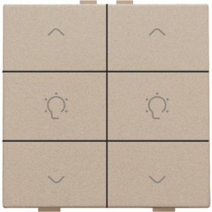 Home Control Dubbele Dimbediening Champagne Coated 157-51046