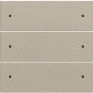 Afwerkingsset 6-voudige drukknop 24V + LED Champagne Coated 157-60150