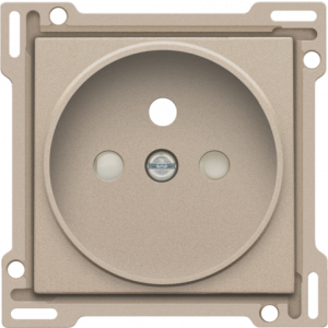 Centraalplaat stopcontact 21mm Champagne Coated 157-66101