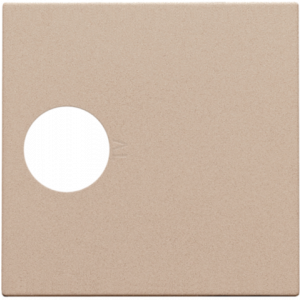 Centraalplaat TV Coax Champagne Coated 157-69101
