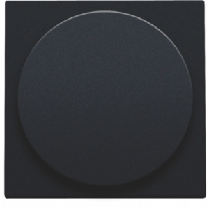Afwerkingsset Universele Draaiknopdimmer Black Coated 161-31003