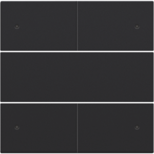 Set 4-voudige drukknop 24V + LED Black Coated 161-40150