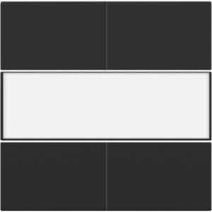 Set 4-voudige drukknop 24V + tekstveld Black Coated 161-40250