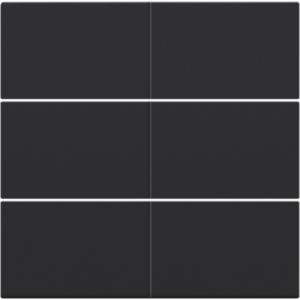 Afwerkingsset 6-voudige drukknop 24V Black Coated 161-60050