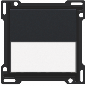 Afwerkingsset met tekstveld Black Coated 161-60905