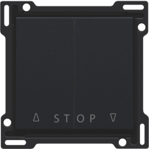 Knoppen Tweevoudige Rolluikdrukknop Black Coated 161-65918