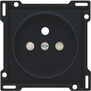 Centraalplaat stopcontact 21mm Black Coated 161-66101