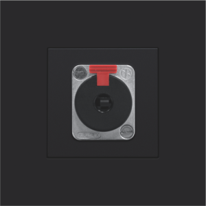 Centraalplaat XLR of Jack Black Coated 161-69856