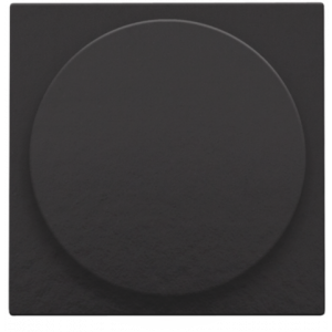 Afwerkingsset Universele Draaiknopdimmer Piano Black Coated 200-31003