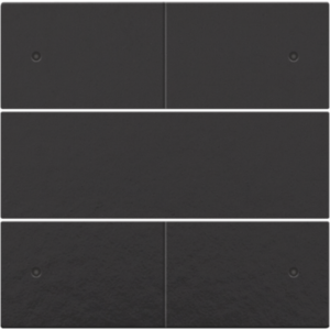 Set 4-voudige drukknop 24V + LED Piano Black Coated 200-40150