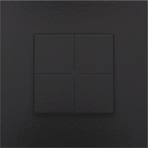 Home Control Viervoudige Drukknop Piano Black Coated 200-51004