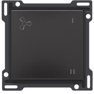 Toets met ventilatieaanduiding Piano Black Coated 200-61106