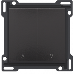 Knoppen Tweevoudige Rolluikschakelaar Piano Black Coated 200-65914