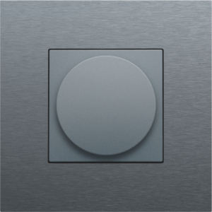 Afwerkingsset Universele Draaiknopdimmer Alu Grey Coated 220-31003