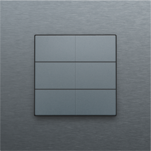 Home Control Zesvoudige Drukknop Alu Grey Coated 220-51006