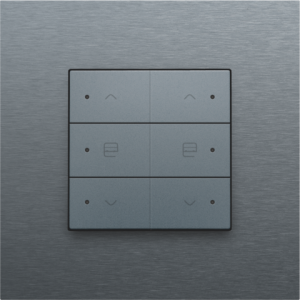 Home Control Dubbele Motorsturing + LED Alu Grey Coated 220-52036