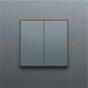 2X 1/2 Toets Alu Grey Coated 220-61505