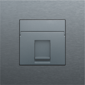 Centraalplaat Data 1x RJ Alu Grey Coated 220-65100