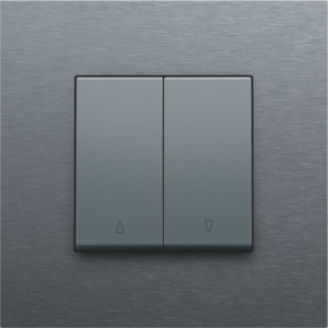 Knoppen Tweevoudige Rolluikschakelaar Alu Grey Coated 220-65914