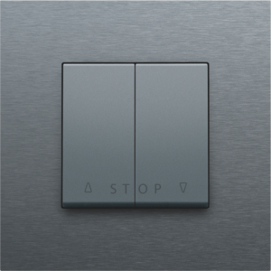 Knoppen Tweevoudige Rolluikdrukknop Alu Grey Coated 220-65918