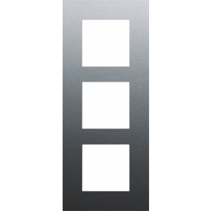 Afdekplaat 3-voudig 60mm Alu Grey Coated 220-76300