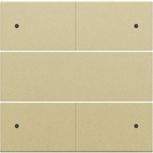 Set 4-voudige drukknop 24V + LED Alu Gold Coated 221-40150