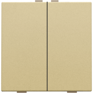 Home Control Tweevoudige Drukknop Alu Gold Coated 221-51002