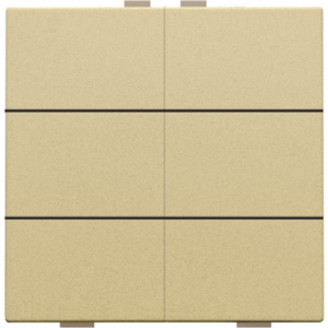 Home Control Zesvoudige Drukknop Alu Gold Coated 221-51006